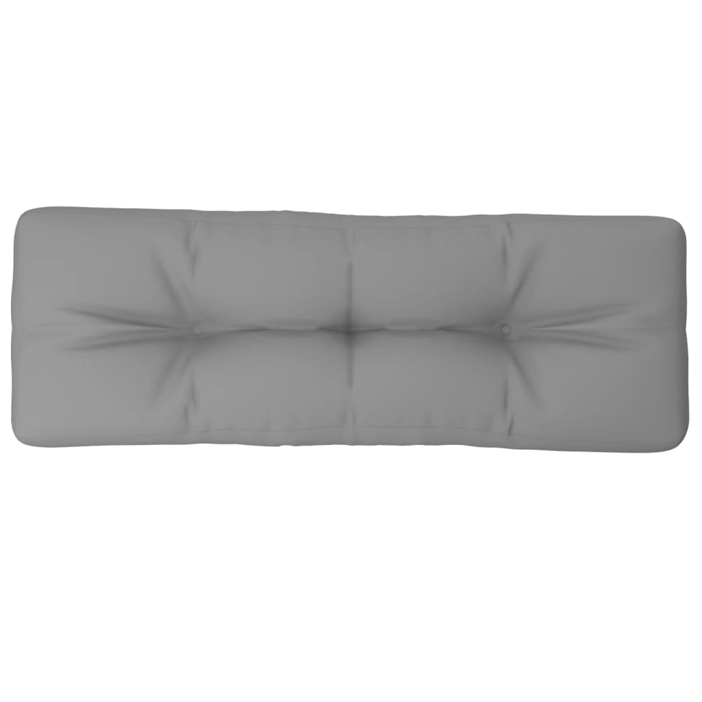 Vidaxl Pallet cushion 120x40x12 cm Fabric Gray