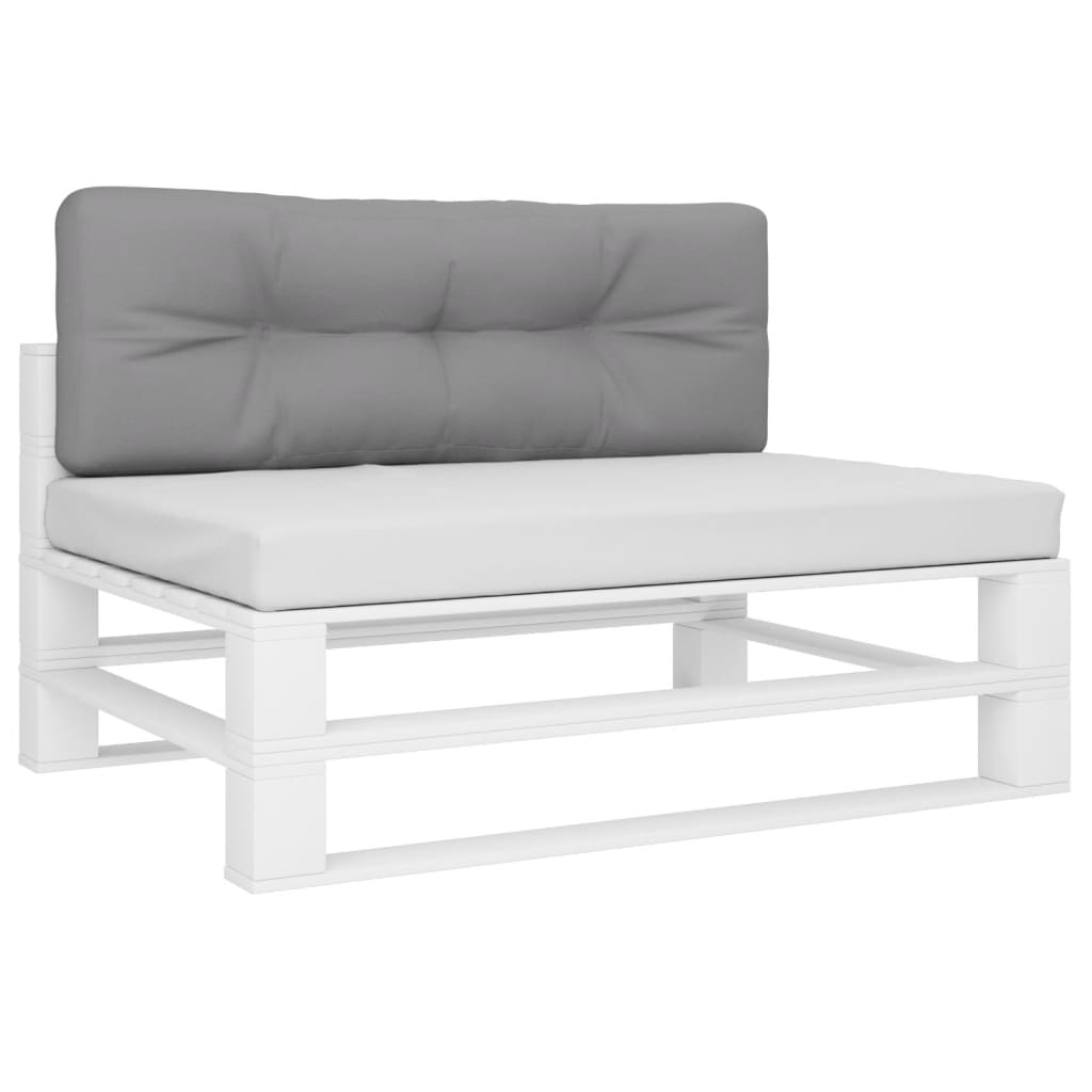 Vidaxx Palettenkissen 120x40x12 cm Stoff grau