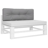 Vidaxx Palettenkissen 120x40x12 cm Stoff grau