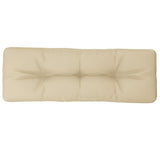 VidaXL Palettenkissen 120x40x12 cm Stoff beige