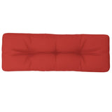 Vidaxl Pallet Cuscino 120x40x12 cm tessuto rosso