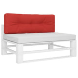 Vidaxl Pallet Cuscino 120x40x12 cm tessuto rosso