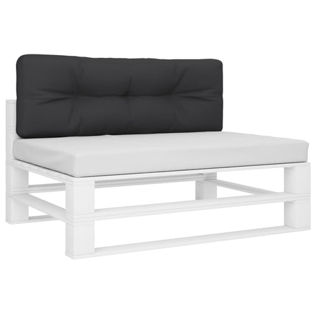 VidaXL Palettenkissen 120x40x12 cm Stoff schwarz