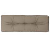 VidaXL Palettenkissen 120x40x12 cm Stoff Taupe