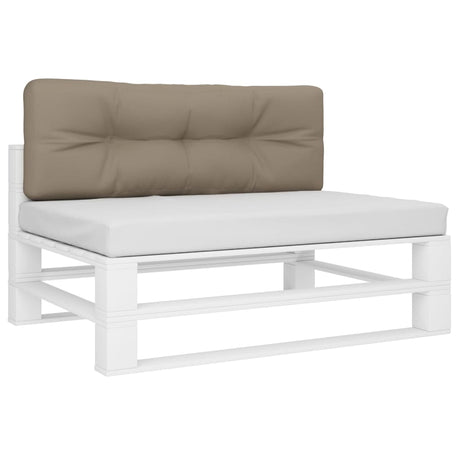 VidaXL Palettenkissen 120x40x12 cm Stoff Taupe