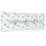 VidaXL Palettenkissen 120x40x12 cm Stoff Blattmuster