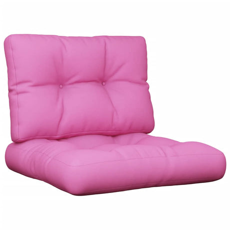 VidaXL Palettenkissen 2 Stück Stoff rosa