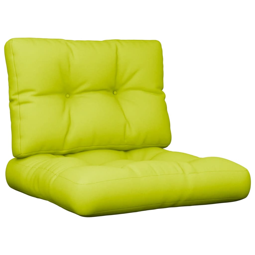 Vidaxl Cushions 2 st tela verde brillante