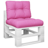 VidaXL Palettenkissen 2 Stück Stoff rosa