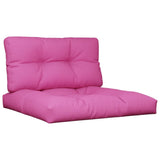 VidaXL Palettenkissen 2 Stück Stoff rosa