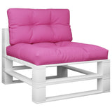 VidaXL Palettenkissen 2 Stück Stoff rosa