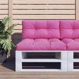 VidaXL Palettenkissen 2 Stück Stoff rosa