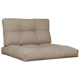 Vidaxl pallputer 2 st stoff taupe