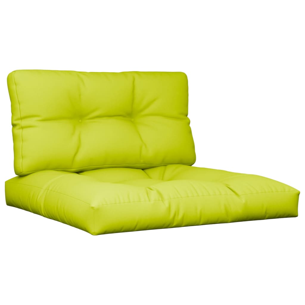 Vidaxl Cushions 2 st tela verde brillante