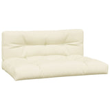 Vidaxl Pallet Cushions 2 St Fabric Crème -Colored