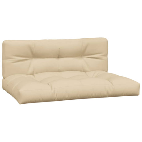 VidaXL Palettenkissen 2 Stück Stoff Beige