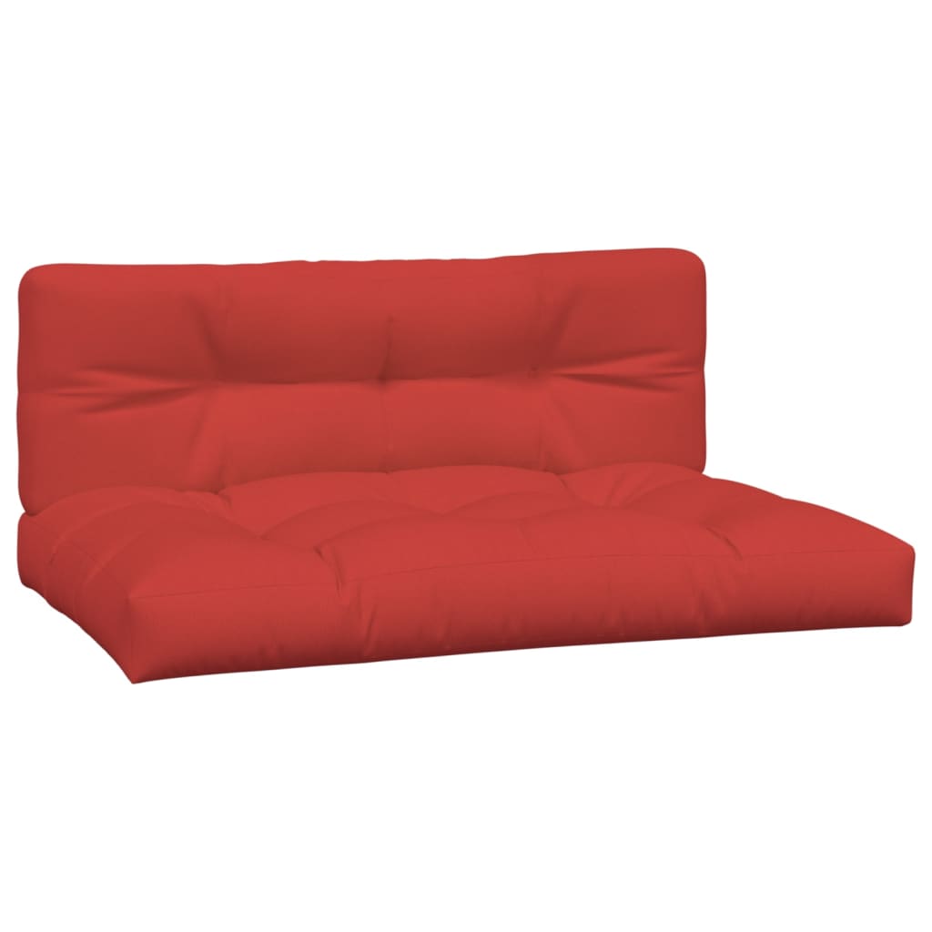 Vidaxl palet poduszki 2 St Fabric Red