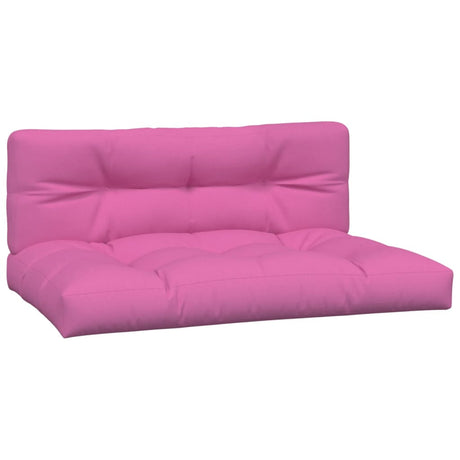VidaXL Palettenkissen 2 Stück Stoff rosa