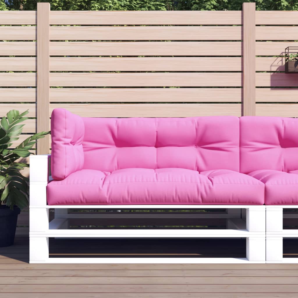 VidaXL Palettenkissen 3 Stück Stoff Rosa