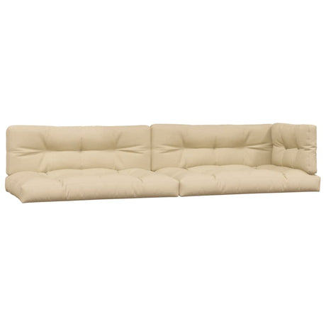 VidaXL Palettenkissen 5 Stück Stoff Beige