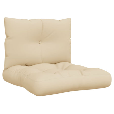 VidaXL Palettenkissen 2 Stück Stoff Beige