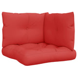 Vidaxl Cushions 3 st de tela roja