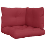 Vidaxl Pallet cushions 3 st fabric wine red