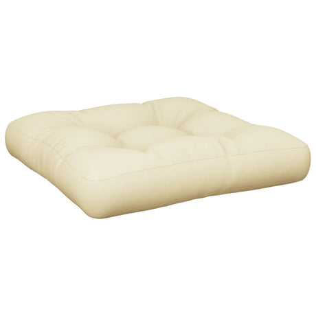 Vidaxx Palettenkissen 60x61,5x10 cm Stoff cremefarben