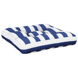 Vidaxx Palettenkissen 60x61,5x10 cm gestreifter Oxford-Stoff blau weiß