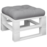VidaXL Palettenkissen 58x58x10 cm Stoff grau
