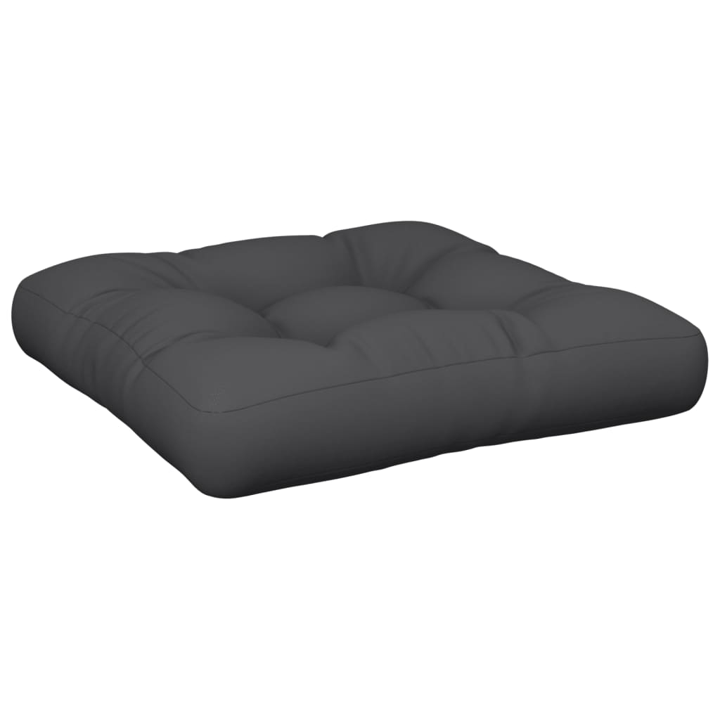 VidaXL Palettenkissen 58x58x10 cm Stoff schwarz