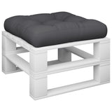 VidaXL Palettenkissen 58x58x10 cm Stoff schwarz