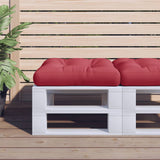 Vidaxl palletkussen 58x58x10 cm stof wijnrood