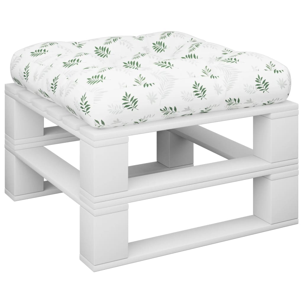 VidaXL Palettenkissen Blattmuster 58x58x10 cm Oxford-Stoff