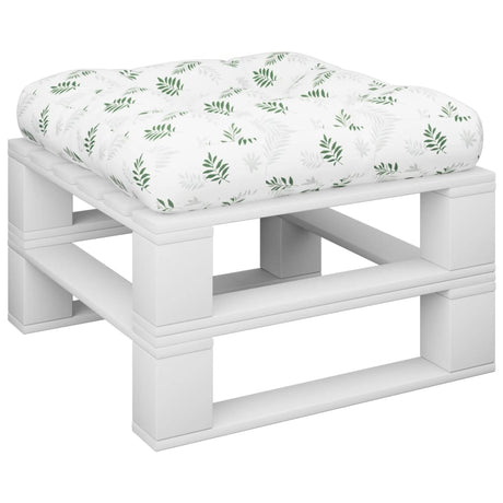 VidaXL Palettenkissen Blattmuster 58x58x10 cm Oxford-Stoff