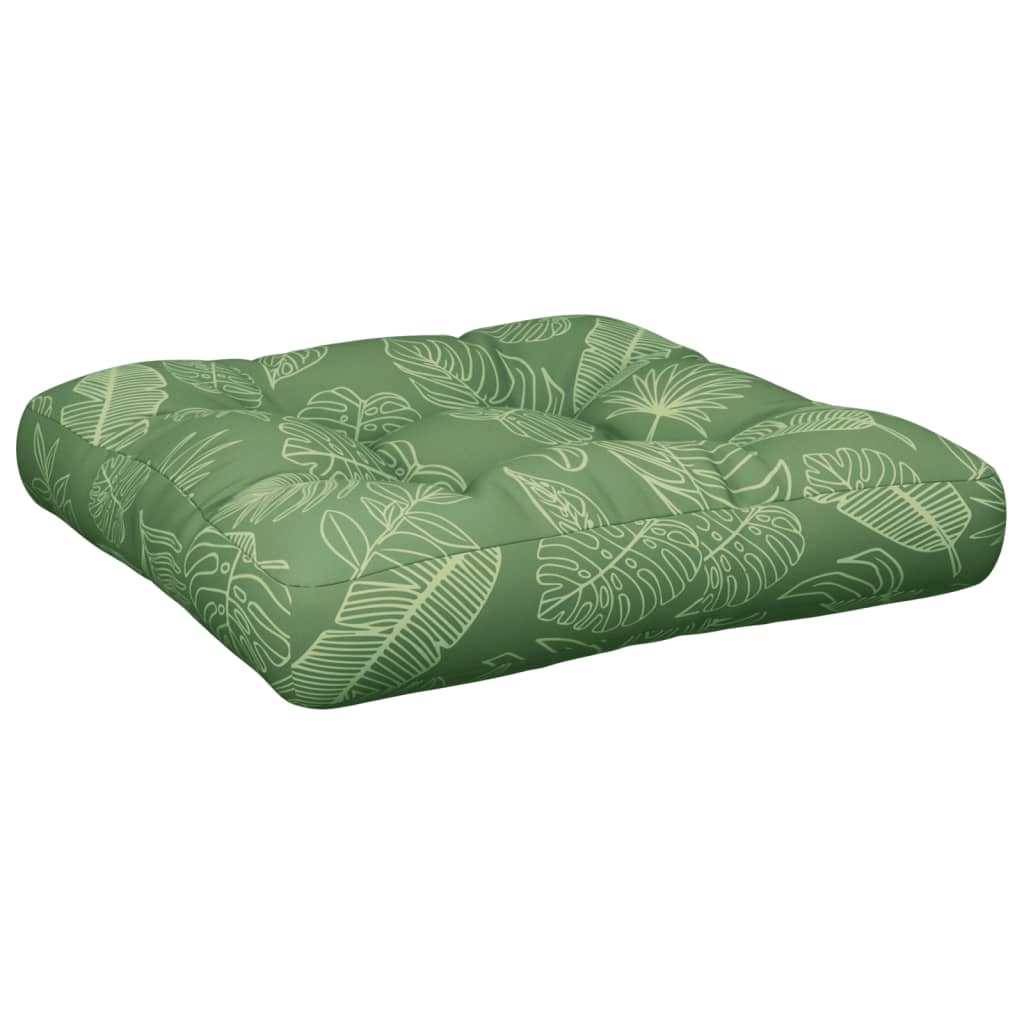 Vidaxl Pallet Cushion Leaf Mönster 58x58x10 cm Oxford Fabric