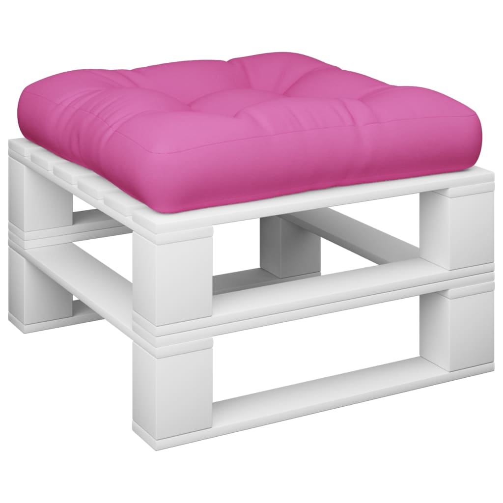 Vidaxl Pallet Cuscino 58x58x10 cm tessuto oxford rosa