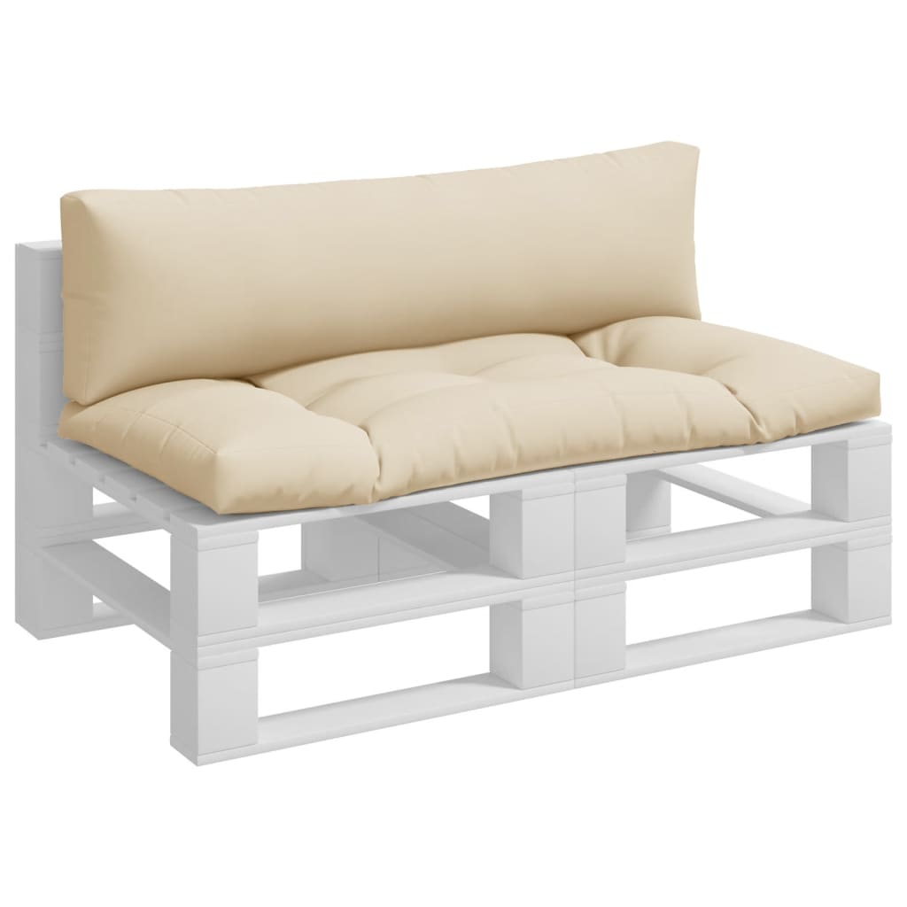 Vidaxl Palletkuddar 2 st tyg beige