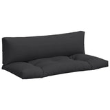 Coussins de palette vidaxl 2 st tissu noir