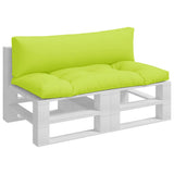 Vidaxl palletkussens 2 st stof felgroen