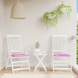 VidaXL Gartenstuhlkissen 2 Stück 40x40x4 cm Stoff rosa