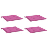 Vidaxl Gartenstuhl Kissen 4 ST 40x40x3 cm Stoff rosa