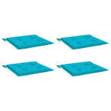 VidaXL Gartenstuhlkissen 4 Stück 40x40x4 cm Stoff Türkis
