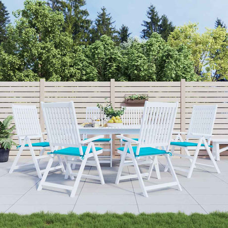 VidaXL Gartenstuhlkissen 6 Stück 40x40x4 cm Stoff Türkis