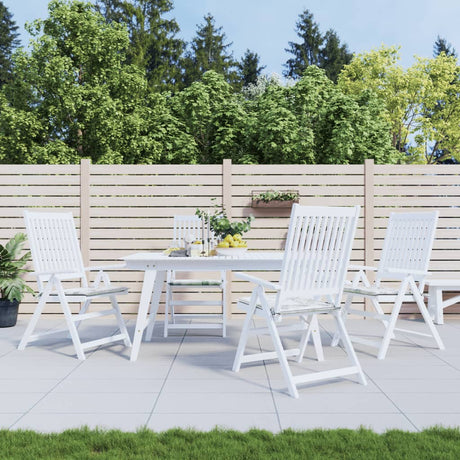 VidaXL Gartenstuhlkissen 4 Stück Blattmuster 50x50x3 cm Stoff