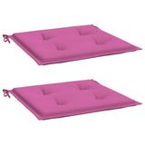 VidaXL Gartenstuhlkissen 2 Stück 50x50x4 cm Stoff rosa