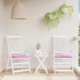 VidaXL Gartenstuhlkissen 2 Stück 50x50x4 cm Stoff rosa