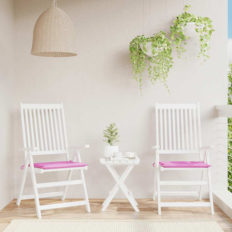 VidaXL Gartenstuhlkissen 2 Stück 50x50x4 cm Stoff rosa