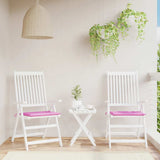 VidaXL Gartenstuhlkissen 2 Stück 50x50x4 cm Stoff rosa