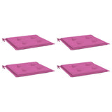 VidaXL Gartenstuhlkissen 4 Stück 50x50x4 cm Stoff rosa